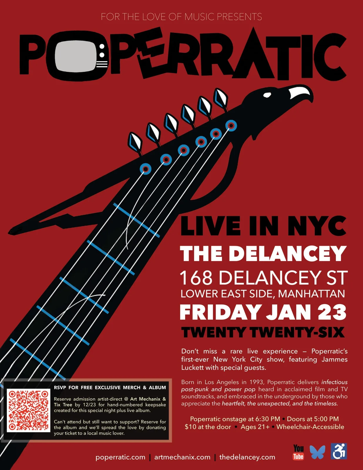Poperratic Live Show at The Delancey in NYC